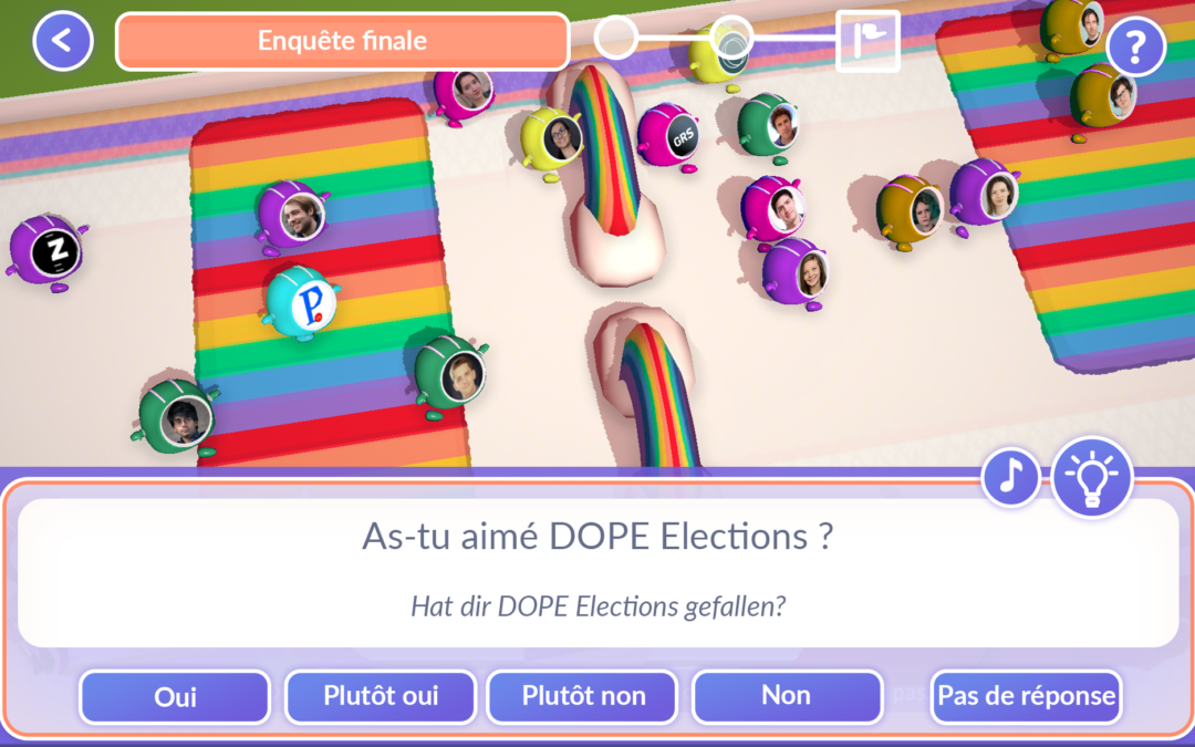 Abschlussumfrage DOPE Elections
